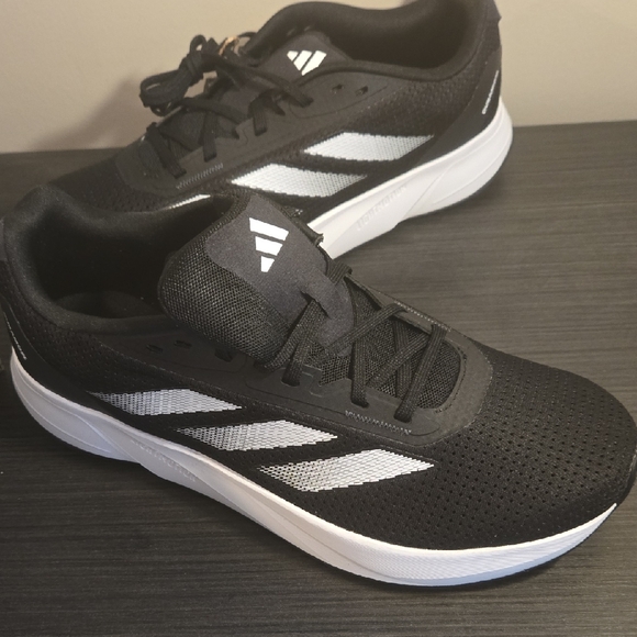 adidas Other - Mens Size 11.5 Adidas Duramo DL Black and White Running Sneakers ID9849 Nwt